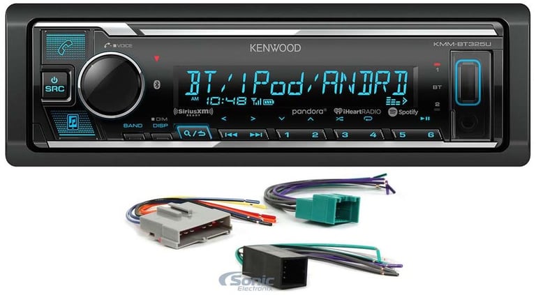 Kenwood KMM-BT325U Media Player Car Radio Install Mount Kit Bluetooth Pandora Image 1