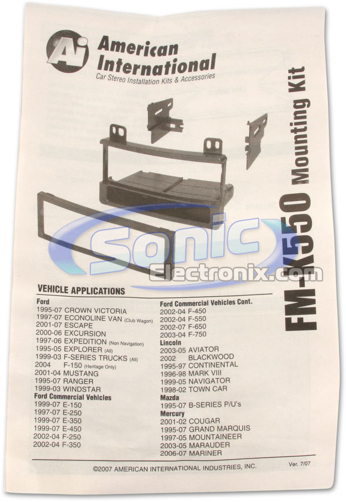 Kenwood KMM-BT325U Media Player Car Radio Install Mount Kit Bluetooth Pandora Image 3