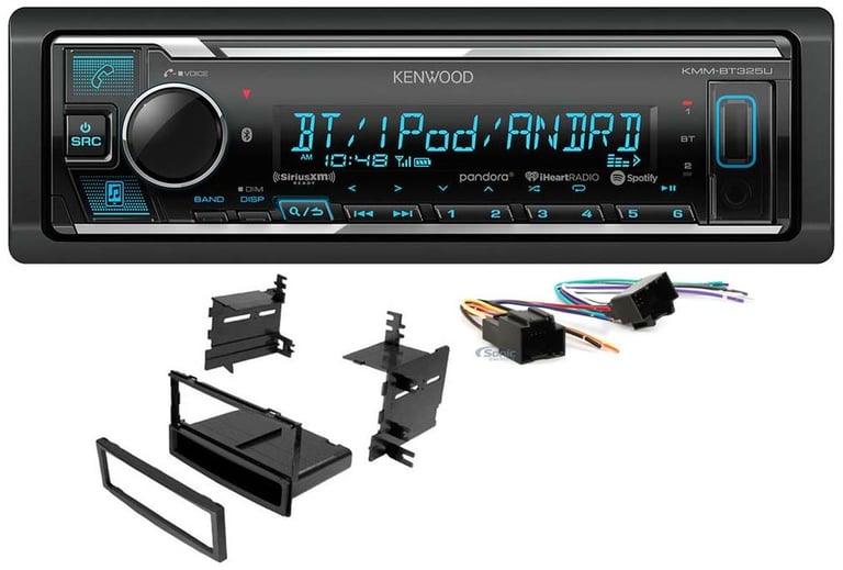 Kenwood KMM-BT325U Media Player Car Radio Install Mount Kit Bluetooth Pandora Image 1