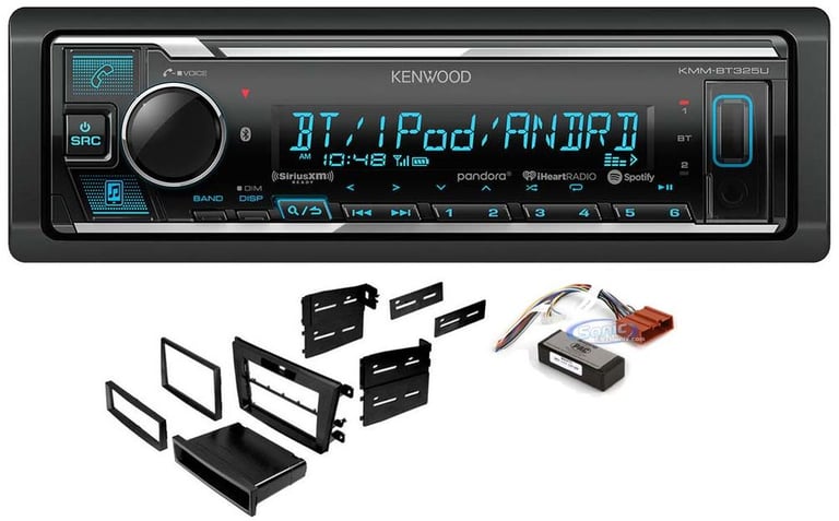 Kenwood KMM-BT325U Media Player Car Radio Install Mount Kit Bluetooth Pandora Image 1
