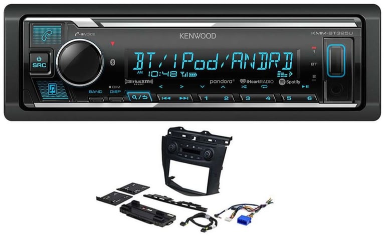 Kenwood KMM-BT325U Media Player Car Radio Install Mount Kit Bluetooth Pandora Image 1