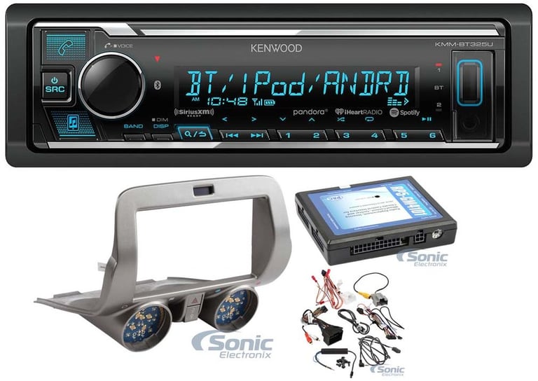 Kenwood KMM-BT325U Media Player Car Radio Install Mount Kit Bluetooth Pandora Image 1