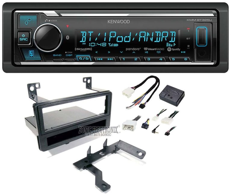 Kenwood KMM-BT325U Media Player Car Radio Install Mount Kit Bluetooth Pandora Image 1