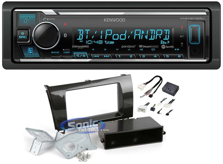 Kenwood KMM-BT325U Media Player Car Radio Install Mount Kit Bluetooth Pandora Image 1