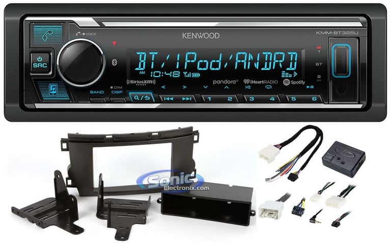 Kenwood KMM-BT325U Media Player Car Radio Install Mount Kit Bluetooth Pandora Image 1