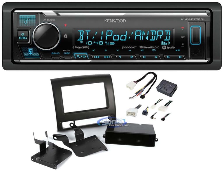 Kenwood KMM-BT325U Media Player Car Radio Install Mount Kit Bluetooth Pandora Image 1