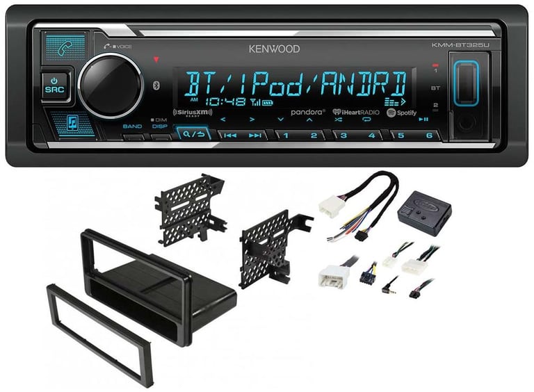 Kenwood KMM-BT325U Media Player Car Radio Install Mount Kit Bluetooth Pandora Image 1
