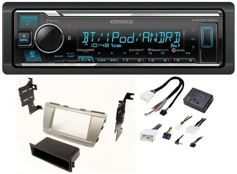 Kenwood KMM-BT325U Media Player Car Radio Install Mount Kit Bluetooth Pandora Image 1