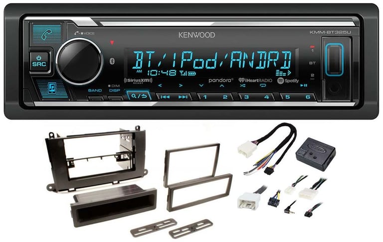 Kenwood KMM-BT325U Media Player Car Radio Install Mount Kit Bluetooth Pandora Image 1