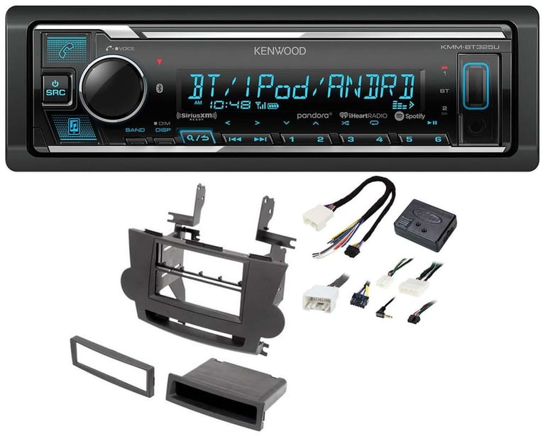 Kenwood KMM-BT325U Media Player Car Radio Install Mount Kit Bluetooth Pandora Image 1