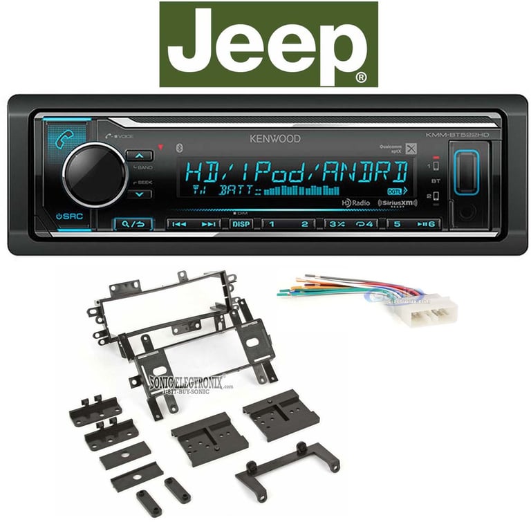 Kenwood Bluetooth Dual USB Digital Media Receiver For 1987-1995 JEEP WRANGLER YJ Image 1