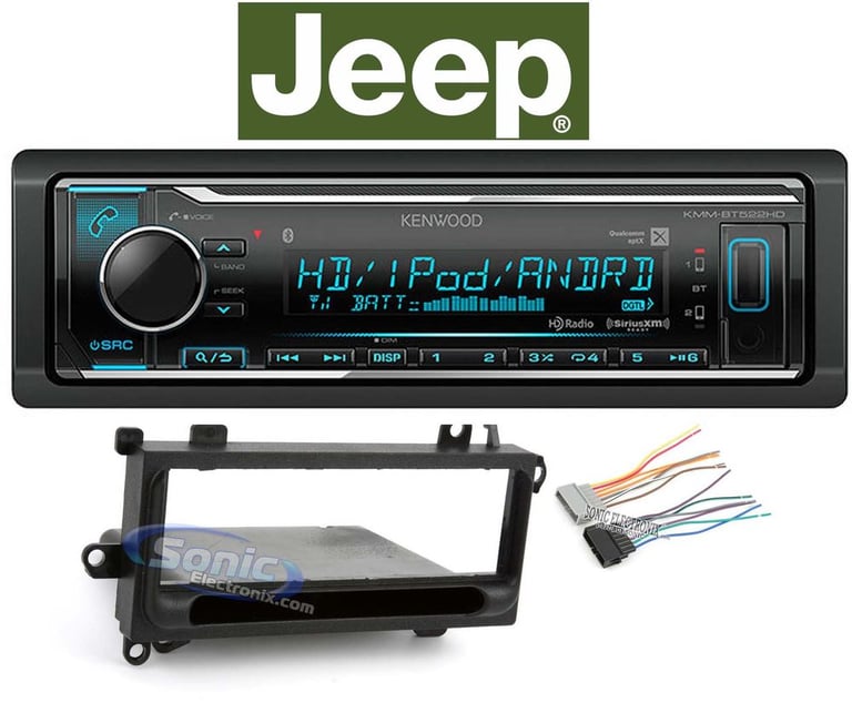 Kenwood Bluetooth Dual USB Digital Media Receiver For 1997-2002 JEEP WRANGLER TJ Image 1