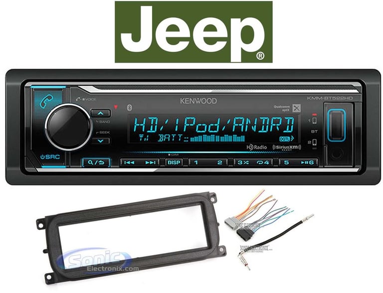 Kenwood Bluetooth Dual USB Digital Media Receiver For 2003-2006 JEEP WRANGLER TJ Image 1