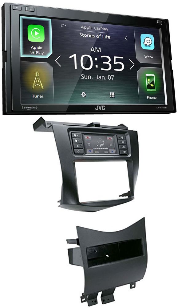 JVC KW-M740BT Double Din Car Media Player Install Kit Apple CarPlay Android Auto Image 1