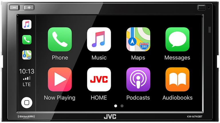 JVC KW-M740BT Double Din Car Media Player Install Kit Apple CarPlay Android Auto Image 6