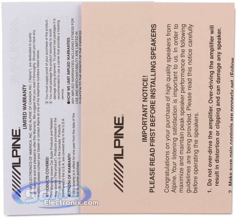 Alpine SPE-6000 (2-Pairs) Image 8