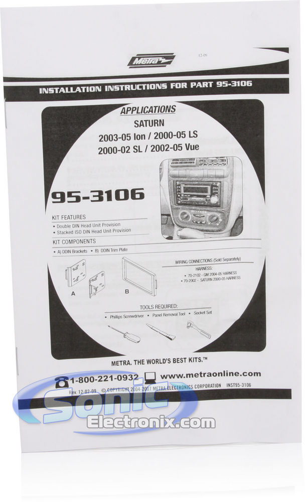 JVC Stereo CD Receiver w/Bluetooth/USB/iPhone/XM For 2004-05 Saturn All-Models Image 6