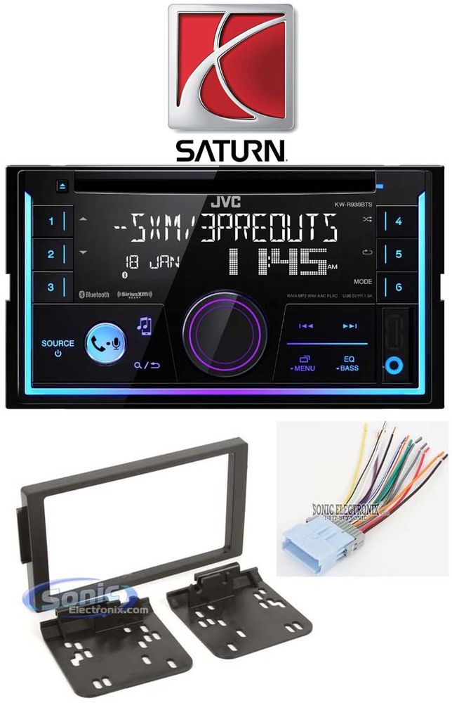 JVC Stereo CD Receiver w/Bluetooth/USB/iPhone/XM For 2004-05 Saturn All-Models Image 1