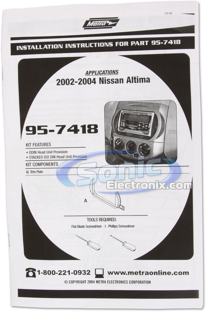 JVC Stereo CD Receiver w/Bluetooth/USB/iPhone/Sirius For 2002-04 Nissan Altima Image 4