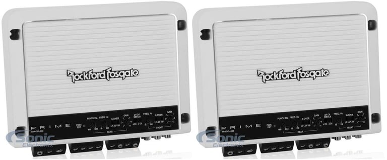Rockford Fosgate M400-4D 400 Watt 4-Channel Class-D Amplifier Amp (2 Pack) Image 1