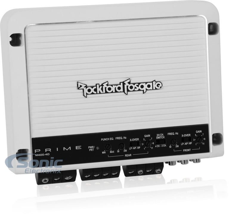 Rockford Fosgate M400-4D 400 Watt 4-Channel Class-D Amplifier Amp (4 Pack) Image 2