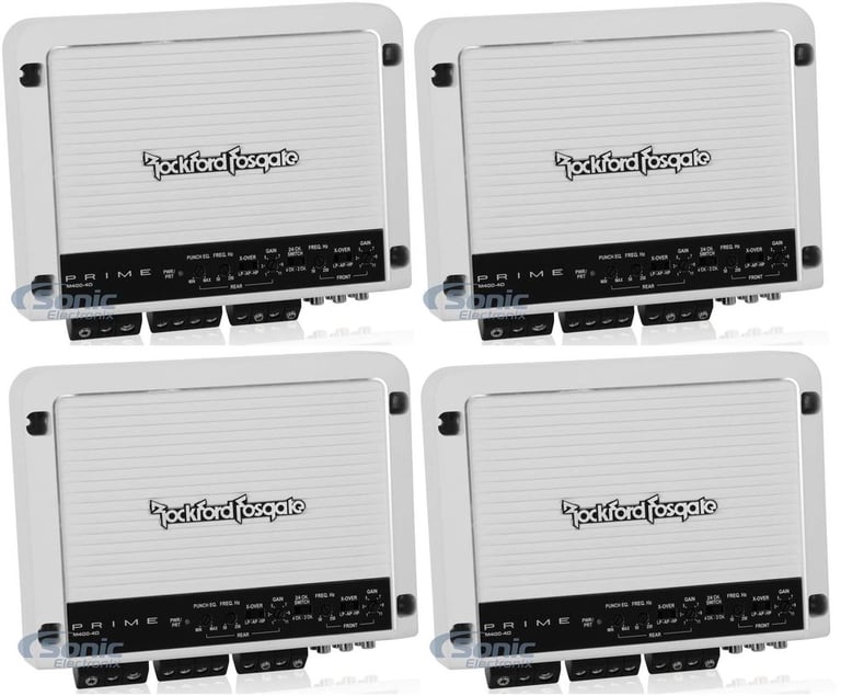 Rockford Fosgate M400-4D 400 Watt 4-Channel Class-D Amplifier Amp (4 Pack) Image 1