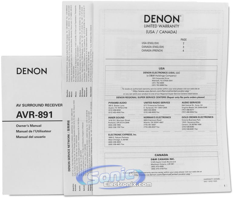 Denon AVR-891 Image 10