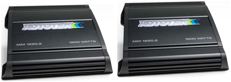 Autotek Mean Machine 1200W 2 Channel Bridgeable Amplifier Car Audio Amp (2 Pack) Image 1