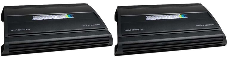 Autotek Mean Machine 2000W 4 Channel Bridgeable Amplifier Car Audio Amp (2 Pack) Image 1