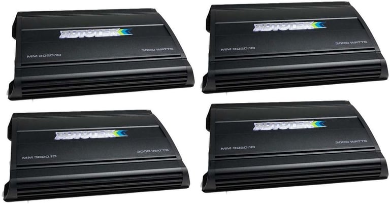 Autotek MM3020.1D Mean Machine 3000-Watt 1-Ohm Mono Amp w/ Remote (4 Pack) Image 1