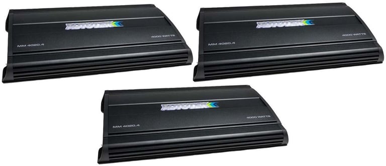 Autotek MM4020.4 Mean Machine 4000W 4 Channel Bridgeable Amplifier Amp (3 Pack) Image 1