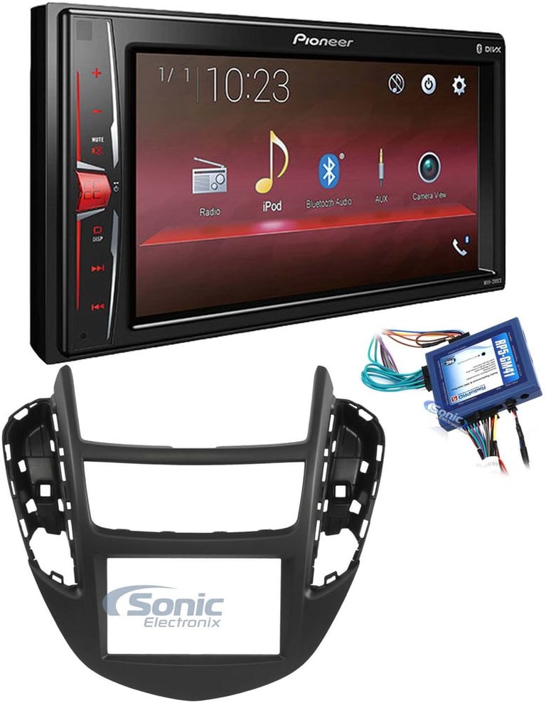 Pioneer MVH-200EX Double Din Car Stereo Radio Install Kit With Bluetooth Image 1
