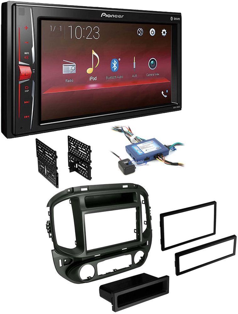 Pioneer MVH-200EX Double Din Car Stereo Radio Install Kit With Bluetooth Image 1