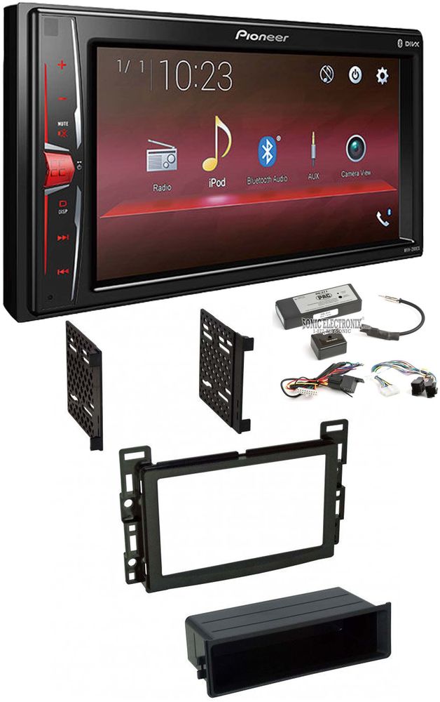 Pioneer MVH-200EX Double Din Car Stereo Radio Install Kit With Bluetooth Image 1