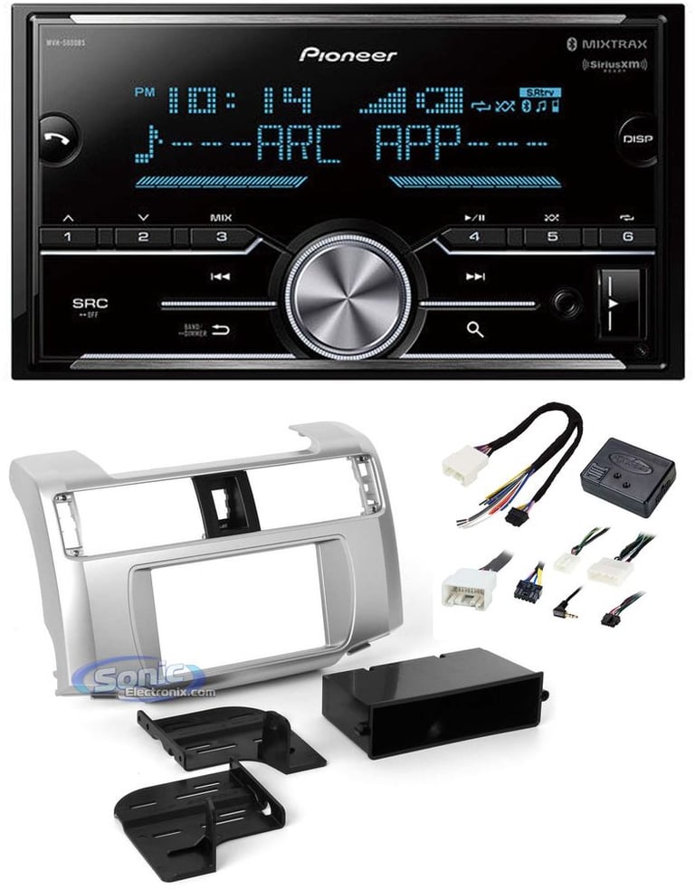 Pioneer MVH-S600BS Car Stereo Reciever Install Kit Bluetooth Radio USB/AUX Image 1