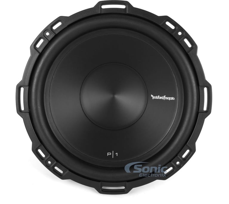 ROCKFORD FOSGATE P1S4-12 12" 300W Car Audio Subwoofer + Single Vented Sub Box Image 15