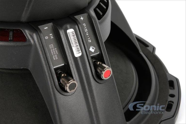 ROCKFORD FOSGATE P1S4-12 12" 300W Car Audio Subwoofer + Single Vented Sub Box Image 21