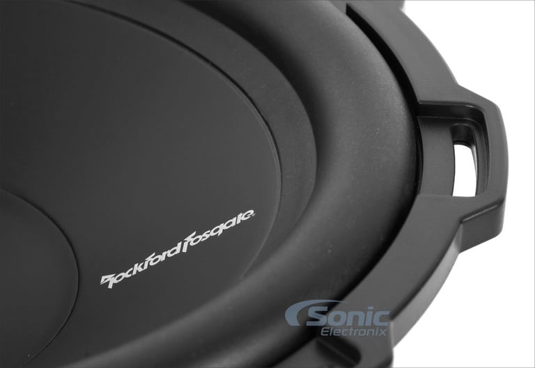 ROCKFORD FOSGATE P1S4-12 12" 300W Car Audio Subwoofer + Single Vented Sub Box Image 17