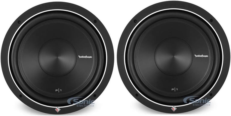 2) ROCKFORD FOSGATE P1S4-12 12" 1000 Watt 4-Ohm Car Audio Subwoofers Subs P1S412 Image 1