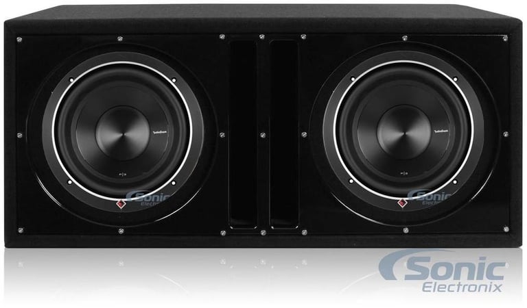 2) ROCKFORD FOSGATE P3D2-10 10" 1000 Watt 2-Ohm Car Audio Subwoofers + Sub Box Image 1