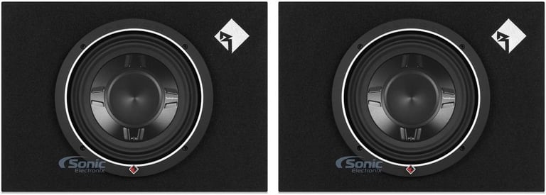 Rockford Fosgate 600W Punch Single 10 Inch Shallow Subwoofer Enclosure (2 Pack) Image 1
