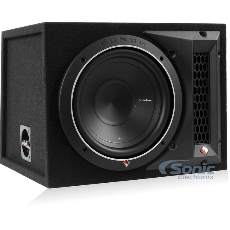 Rockford Fosgate 500W Punch Single P1 10 Inch Loaded Subwoofer Enclosure(2 Pack) Image 2
