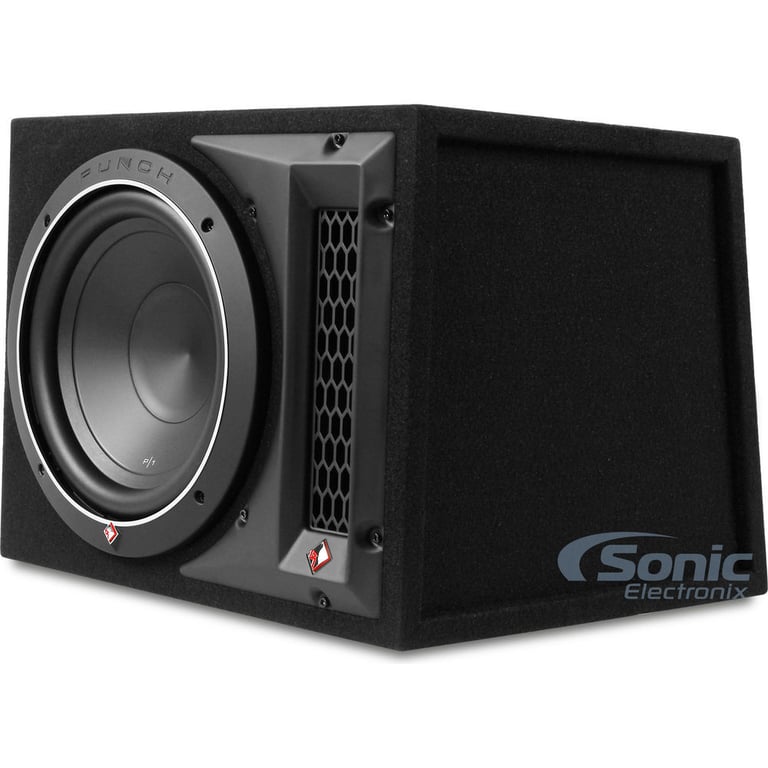 Rockford Fosgate P1-1X10 10" 500w Loaded Car Subwoofer+Vented Enclosure+Amp Kit Image 17