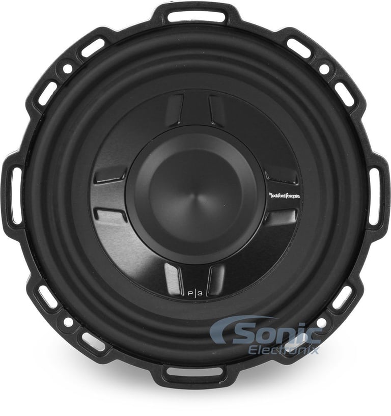 Rockford Fosgate 8" 300W Car Audio Shallow Mount 2 Ohm DVC Subwoofer (4 Pack) Image 4