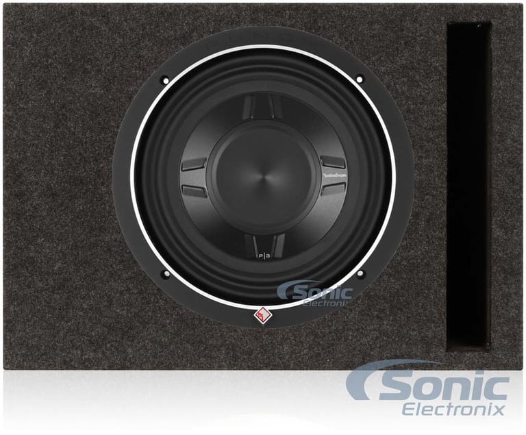 Rockford Fosgate P3SD4-10 10" 600 Watt Car Shallow Subwoofer + Vented Sub Box Image 1