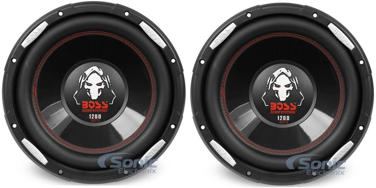 (2) Boss P100F 10" Subwoofer Image 1