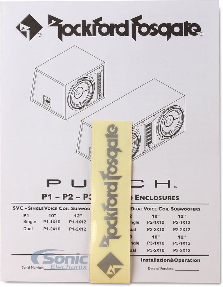 Rockford Fosgate Punch 12" 800W 1-Ohm Single Loaded Vented Enclosure (2 Pack) Image 7