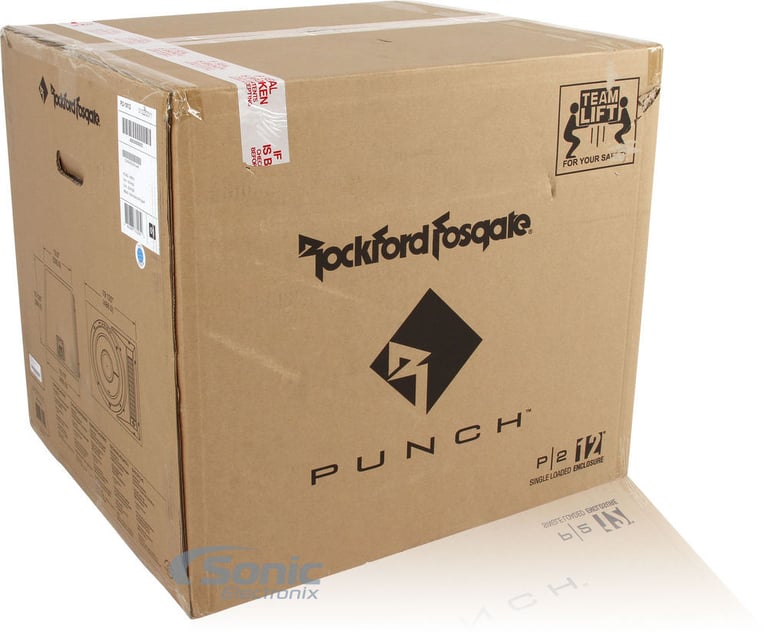 Rockford Fosgate Punch 12" 800W 1-Ohm Single Loaded Vented Enclosure (2 Pack) Image 8