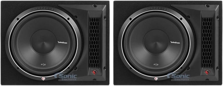 Rockford Fosgate Punch 12" 800W 1-Ohm Single Loaded Vented Enclosure (2 Pack) Image 1
