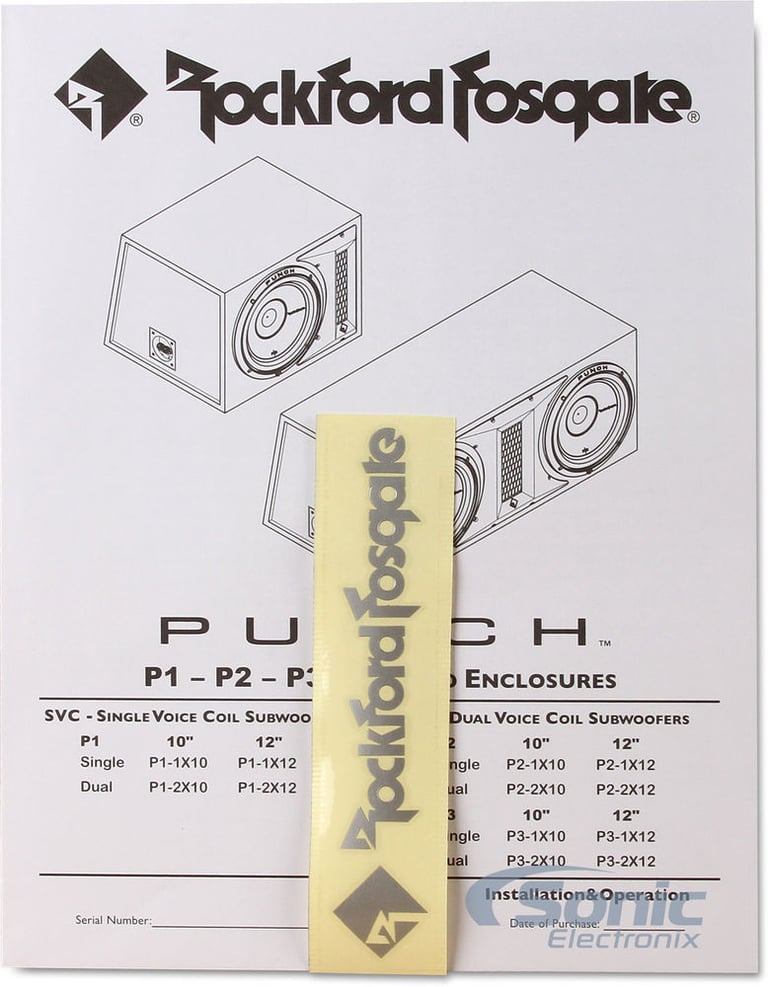 New Rockford Fosgate 12" 1600 Watt Dual Loaded Subwoofer Sub Enclosure (2 Pack) Image 7